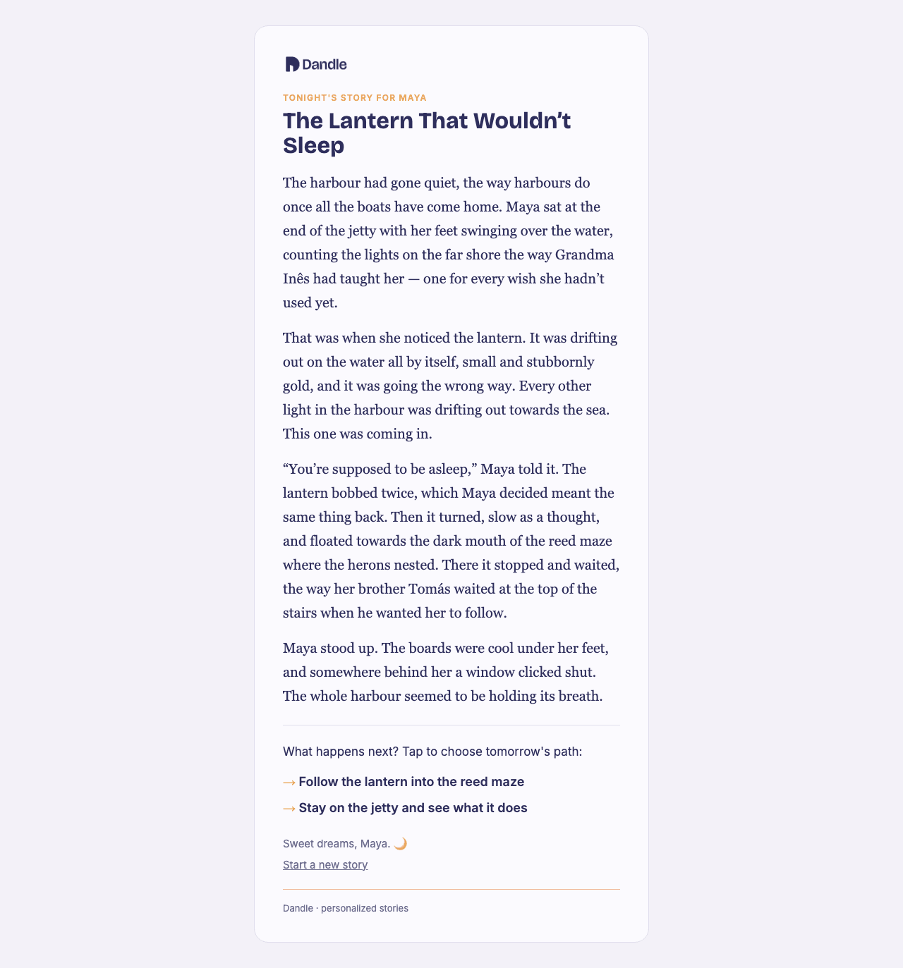 Story email — desktop
